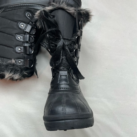 Quest Black Snow Boots Size 2 - Picture 3 of 8